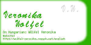 veronika wolfel business card